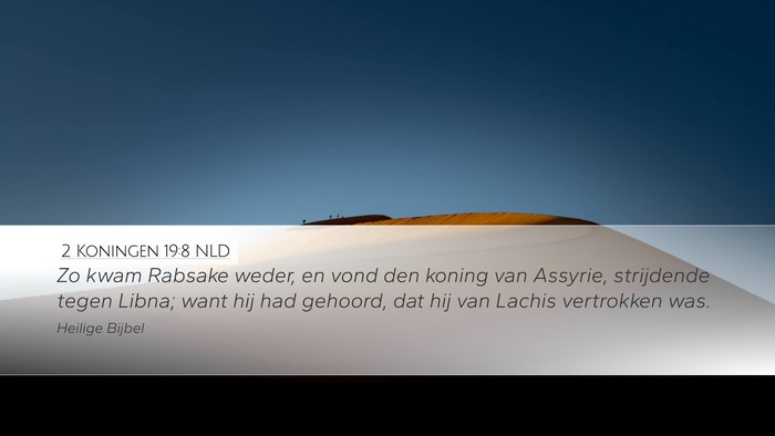 2 Koningen 19:8 NLD Bible Verse Image