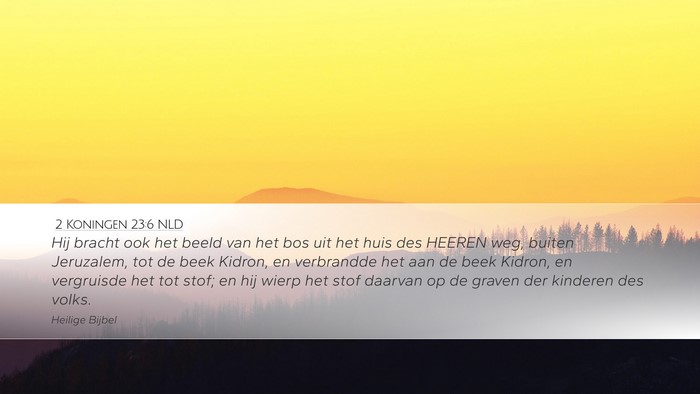 2 Koningen 23:6 NLD Bible Verse Image