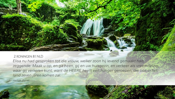 2 Koningen 8:1 NLD Bible Verse Image