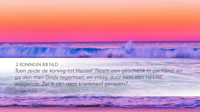 2 Koningen 8:8 NLD Bible Verse Image