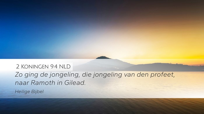2 Koningen 9:4 NLD Desktop Wallpaper - Zo ging de jongeling, die jongeling van den - Desktop Bible Verse Wallpaper
