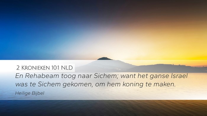 2 Kronieken 10:1 NLD Bible Verse Image