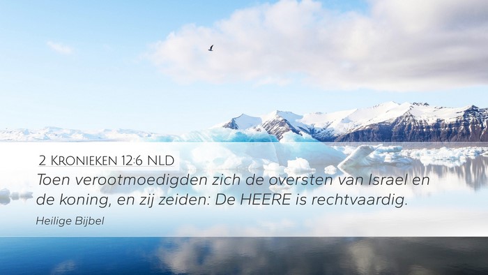 2 Kronieken 12:6 NLD Bible Verse Image