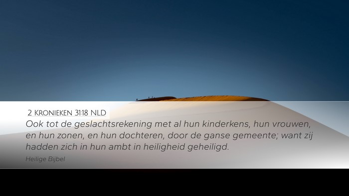 2 Kronieken 31:18 NLD Bible Verse Image