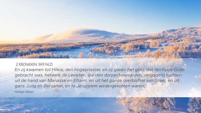 2 Kronieken 34:9 NLD Bible Verse Image