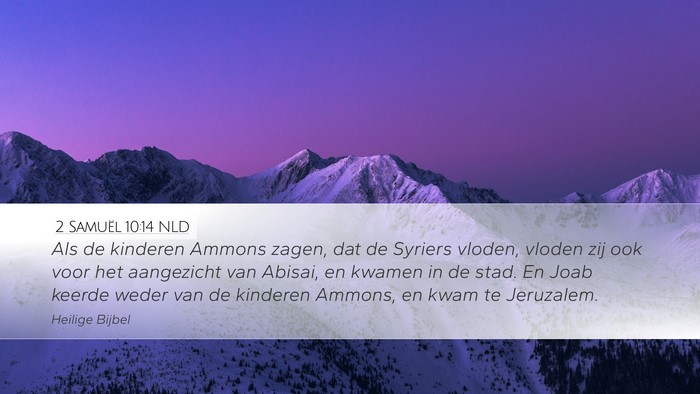 2 Samuël 10:14 NLD Bible Verse Image