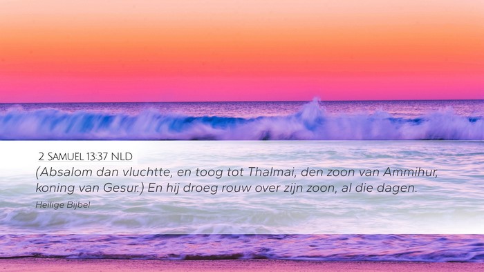 2 Samuël 13:37 NLD Bible Verse Image