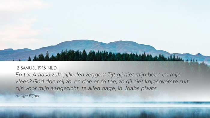 2 Samuël 19:13 NLD Bible Verse Image