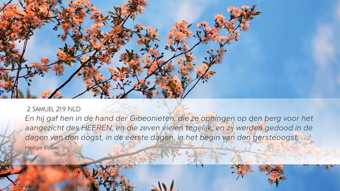 2 Samuël 21:9 NLD Bible Verse Image
