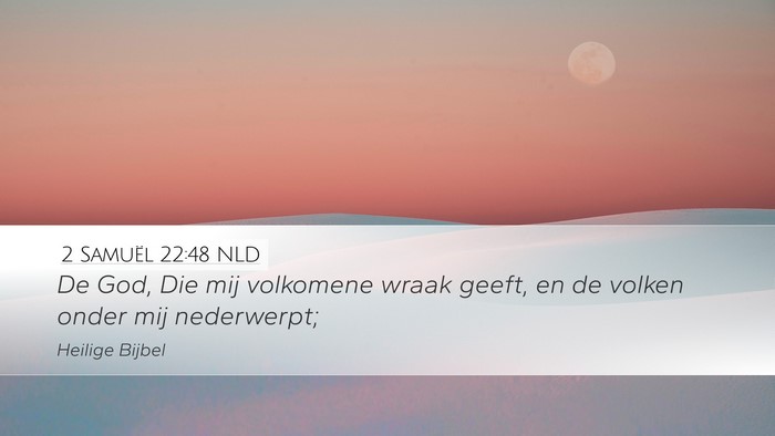2 Samuël 22:48 NLD Bible Verse Image