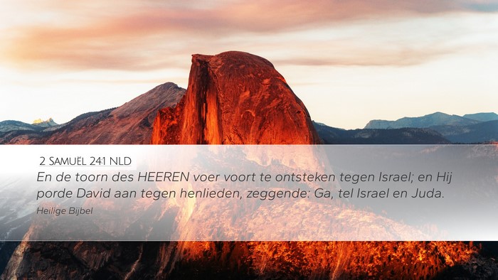 2 Samuël 24:1 NLD Bible Verse Image
