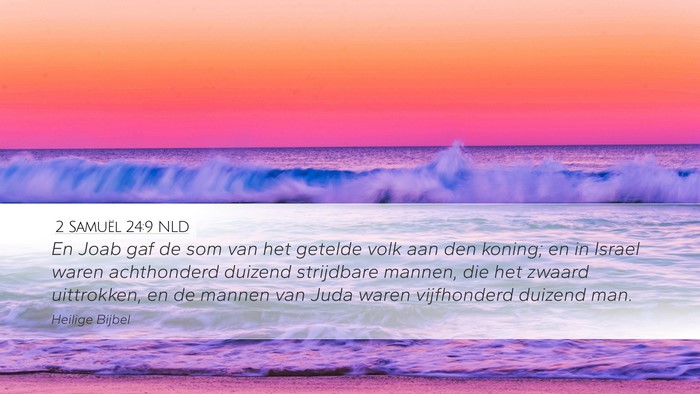 2 Samuël 24:9 NLD Bible Verse Image
