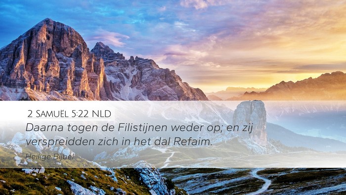 2 Samuël 5:22 NLD Bible Verse Image
