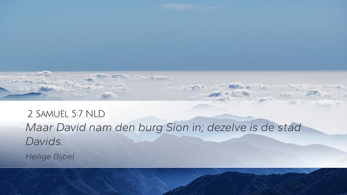2 Samuël 5:7 NLD Bible Verse Image