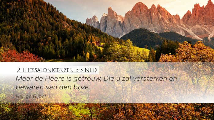 2 Thessalonicenzen 3:3 NLD Bible Verse Image
