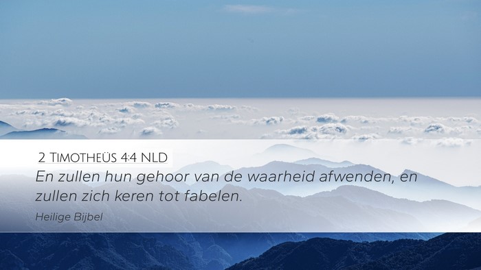 2 Timotheüs 4:4 NLD Bible Verse Image