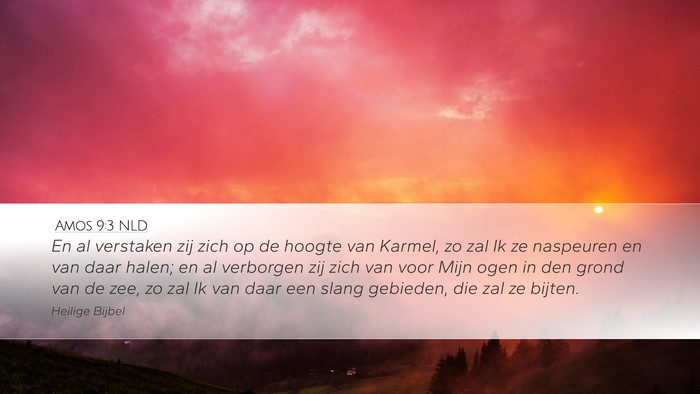 Amos 9:3 NLD Bible Verse Image