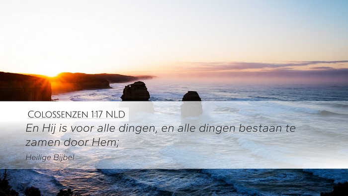 Colossenzen 1:17 NLD Bible Verse Image