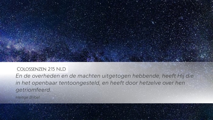 Colossenzen 2:15 NLD Bible Verse Image