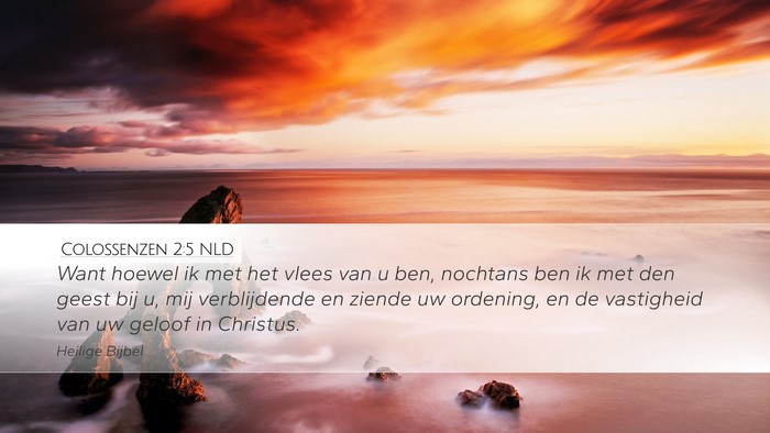 Colossenzen 2:5 NLD Bible Verse Image