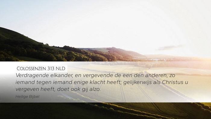 Colossenzen 3:13 NLD Bible Verse Image