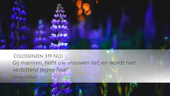 Colossenzen 3:19 NLD Bible Verse Image