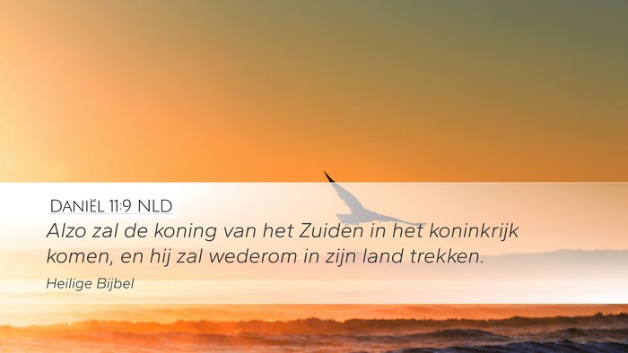 Daniël 11:9 NLD Bible Verse Image