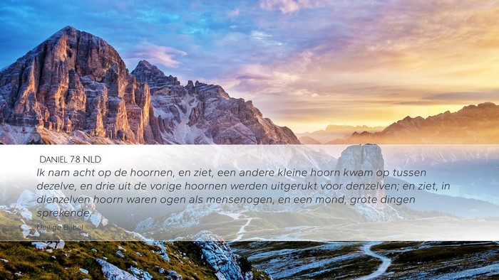 Daniël 7:8 NLD Bible Verse Image