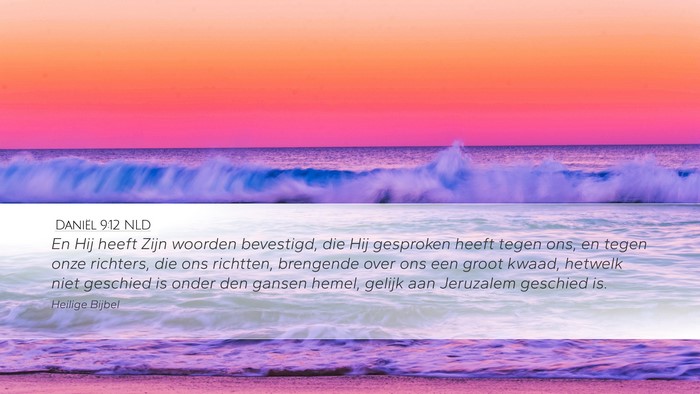 Daniël 9:12 NLD Bible Verse Image