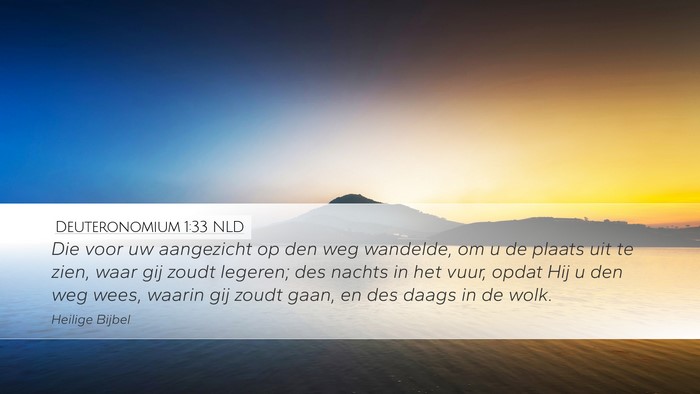 Deuteronomium 1:33 NLD Bible Verse Image