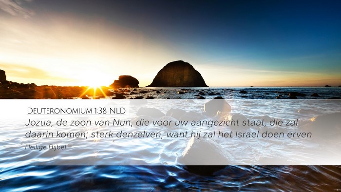 Deuteronomium 1:38 NLD Bible Verse Image