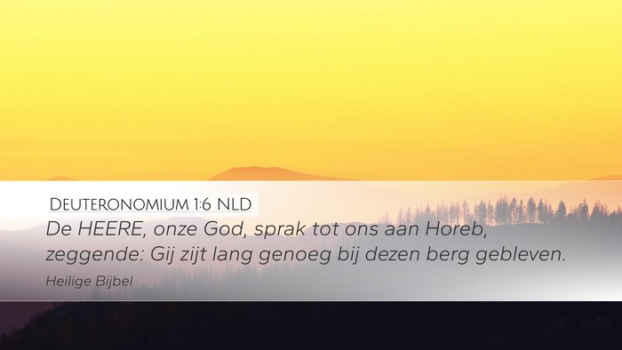 Deuteronomium 1:6 NLD Bible Verse Image