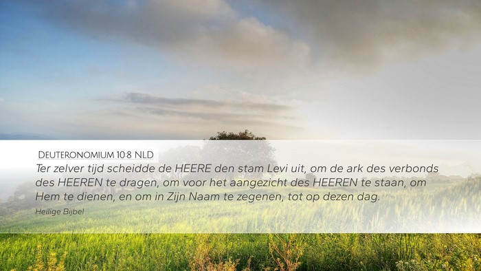 Deuteronomium 10:8 NLD Bible Verse Image