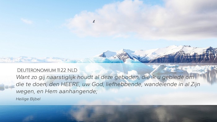 Deuteronomium 11:22 NLD Bible Verse Image