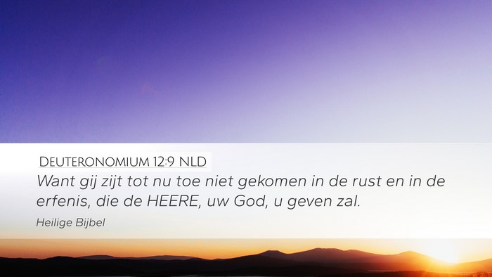 Deuteronomium 12:9 NLD Bible Verse Image