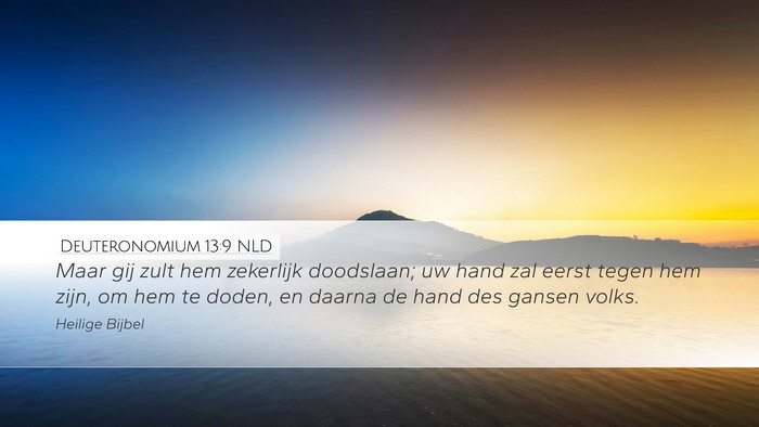 Deuteronomium 13:9 NLD Bible Verse Image
