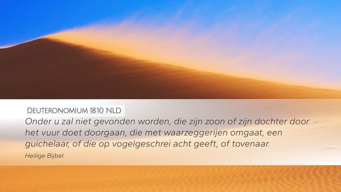 Deuteronomium 18:10 NLD Bible Verse Image