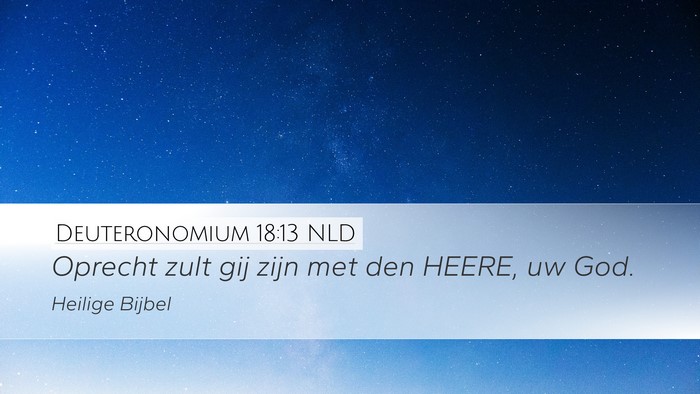 Deuteronomium 18:13 NLD Bible Verse Image