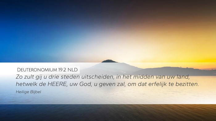 Deuteronomium 19:2 NLD Bible Verse Image