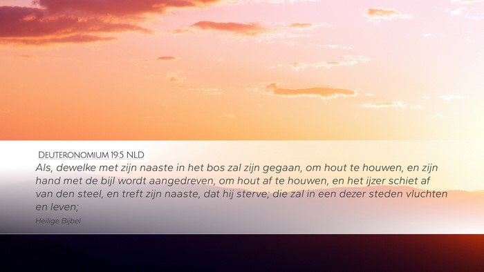 Deuteronomium 19:5 NLD Bible Verse Image