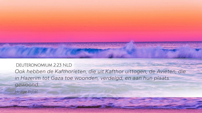 Deuteronomium 2:23 NLD Bible Verse Image