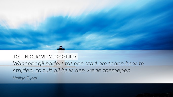 Deuteronomium 20:10 NLD Bible Verse Image