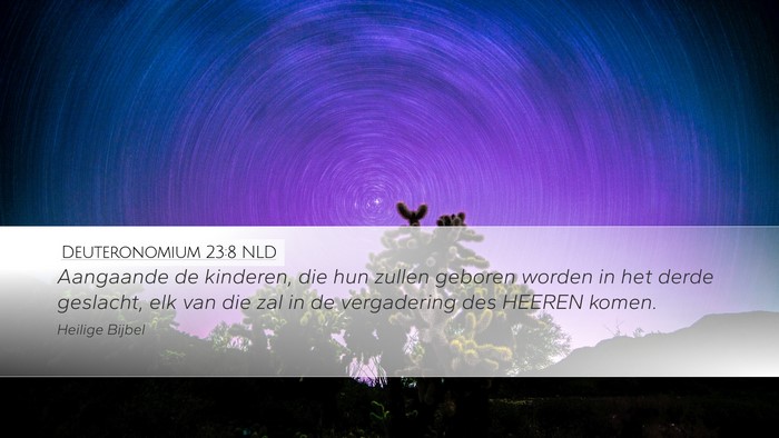 Deuteronomium 23:8 NLD Bible Verse Image