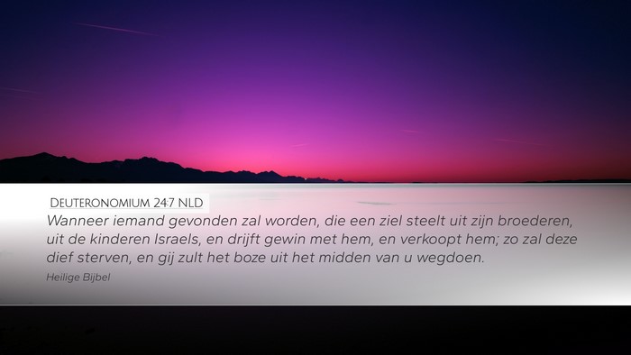 Deuteronomium 24:7 NLD Bible Verse Image