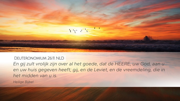 Deuteronomium 26:11 NLD Bible Verse Image