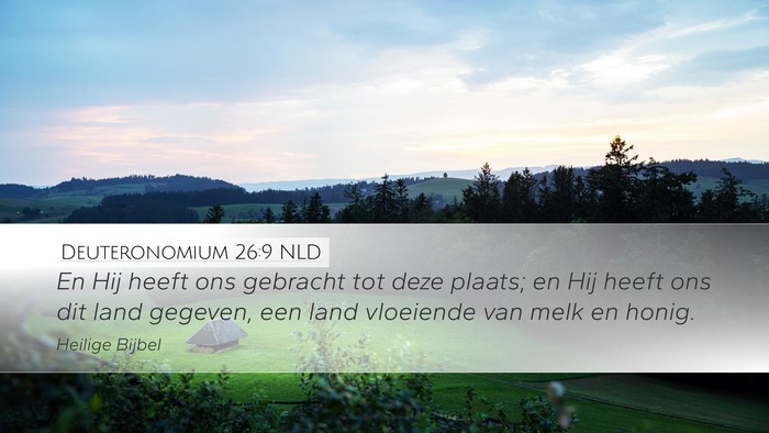 Deuteronomium 26:9 NLD Bible Verse Image