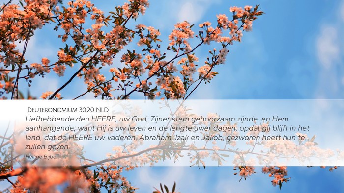 Deuteronomium 30:20 NLD Bible Verse Image