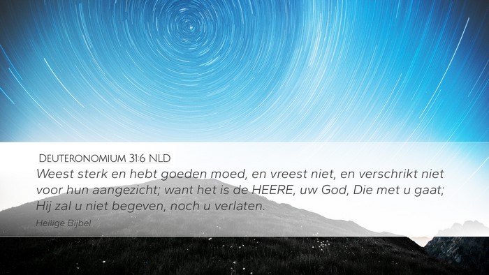 Deuteronomium 31:6 NLD Bible Verse Image