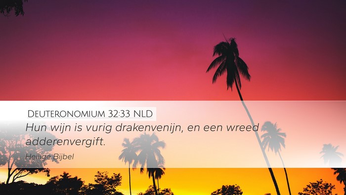 Deuteronomium 32:33 NLD Bible Verse Image
