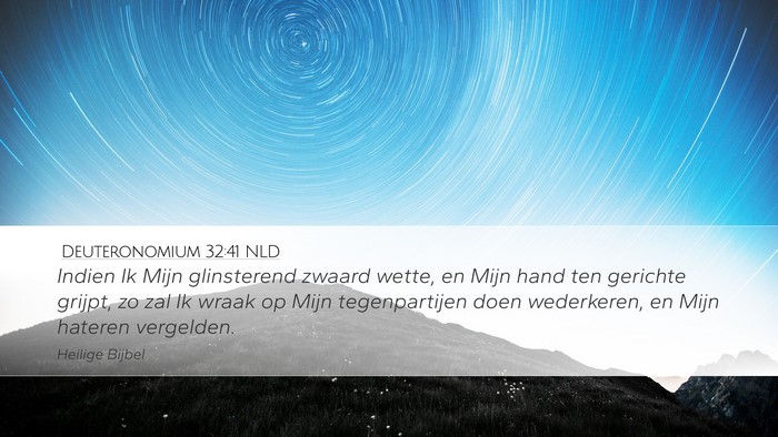 Deuteronomium 32:41 NLD Bible Verse Image